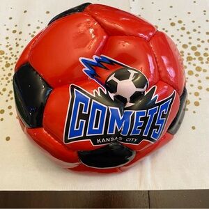 NEW Kansas City Comets Red and Black Soccer Ball